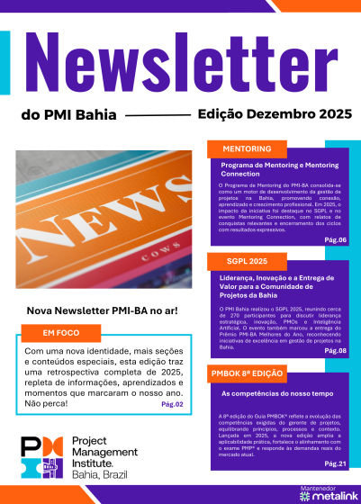 Newsletter do PMI Bahia
