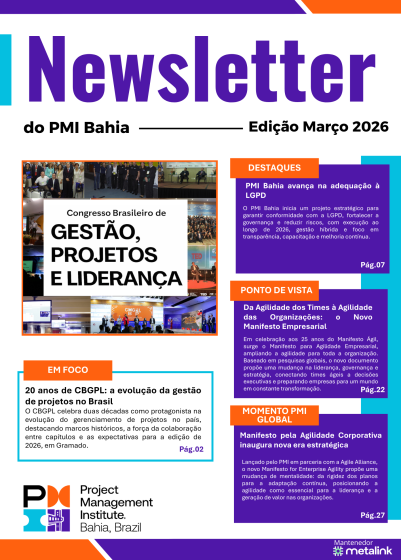Newsletter do PMI Bahia