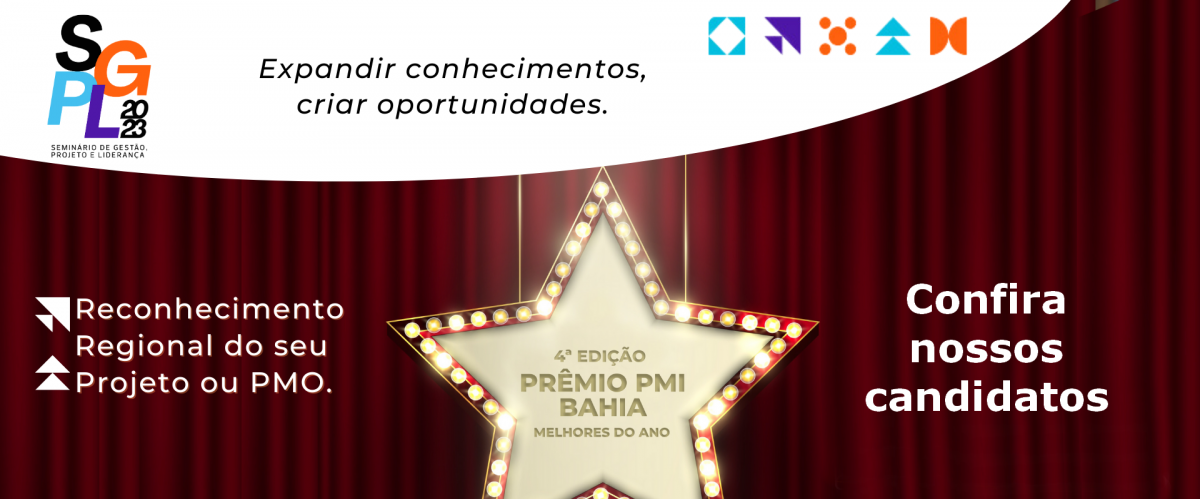 Prêmio PMI Bahia Melhores do Ano 2023 Projeto e PMO