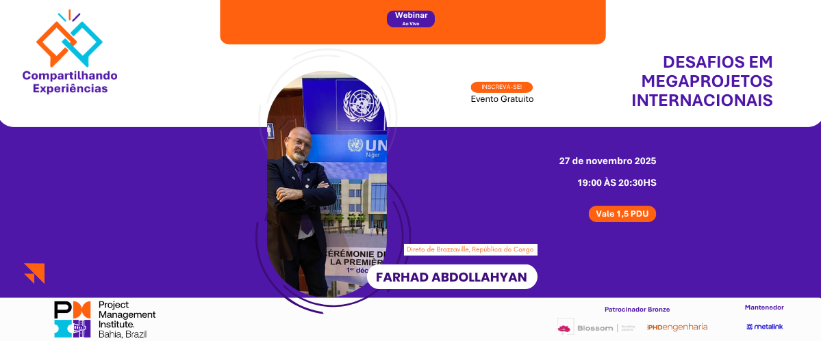Webinar Compartilhando Experiências - 2a Edição de Novembro de 2025