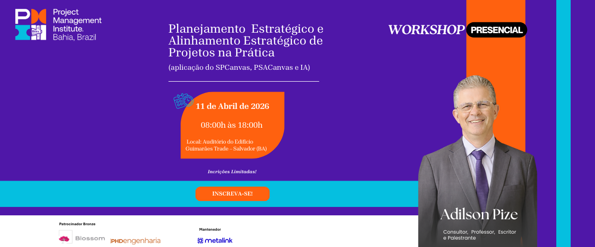 Workshop Planejamento Estratégico e Alinhamento Estratégico de Projetos na Prática
