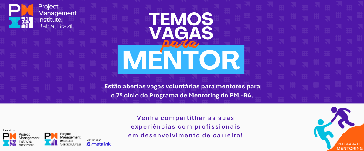 Vagas de voluntariado para Mentores