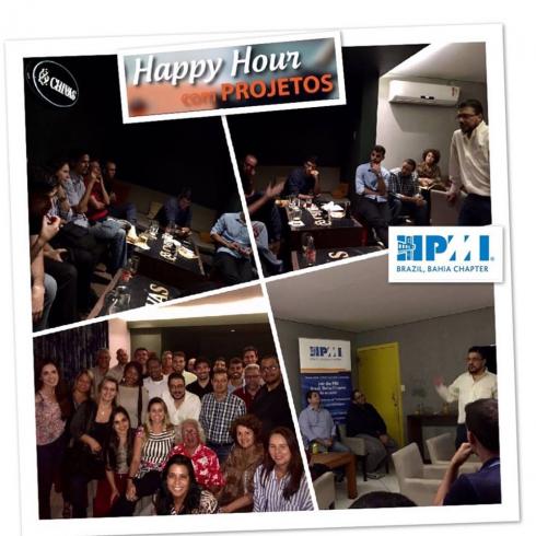 1º Happy Hour realizado em 2017 pelo PMI Bahia foi um sucesso!